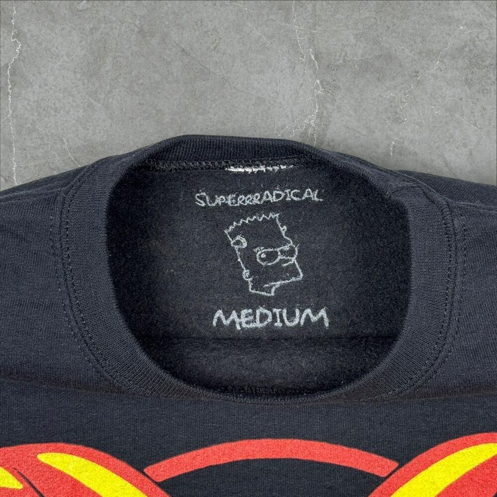 Black Superrradical “Hell is Real and I am Proof” Satanic Pentagon Crewneck - M - Picture 3 of 8
